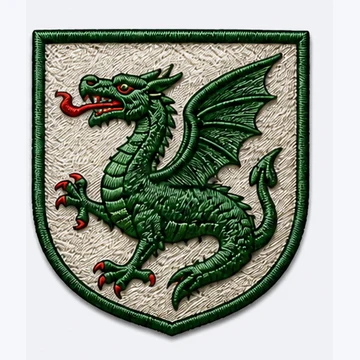 Przykładowy wzór haftu — herb